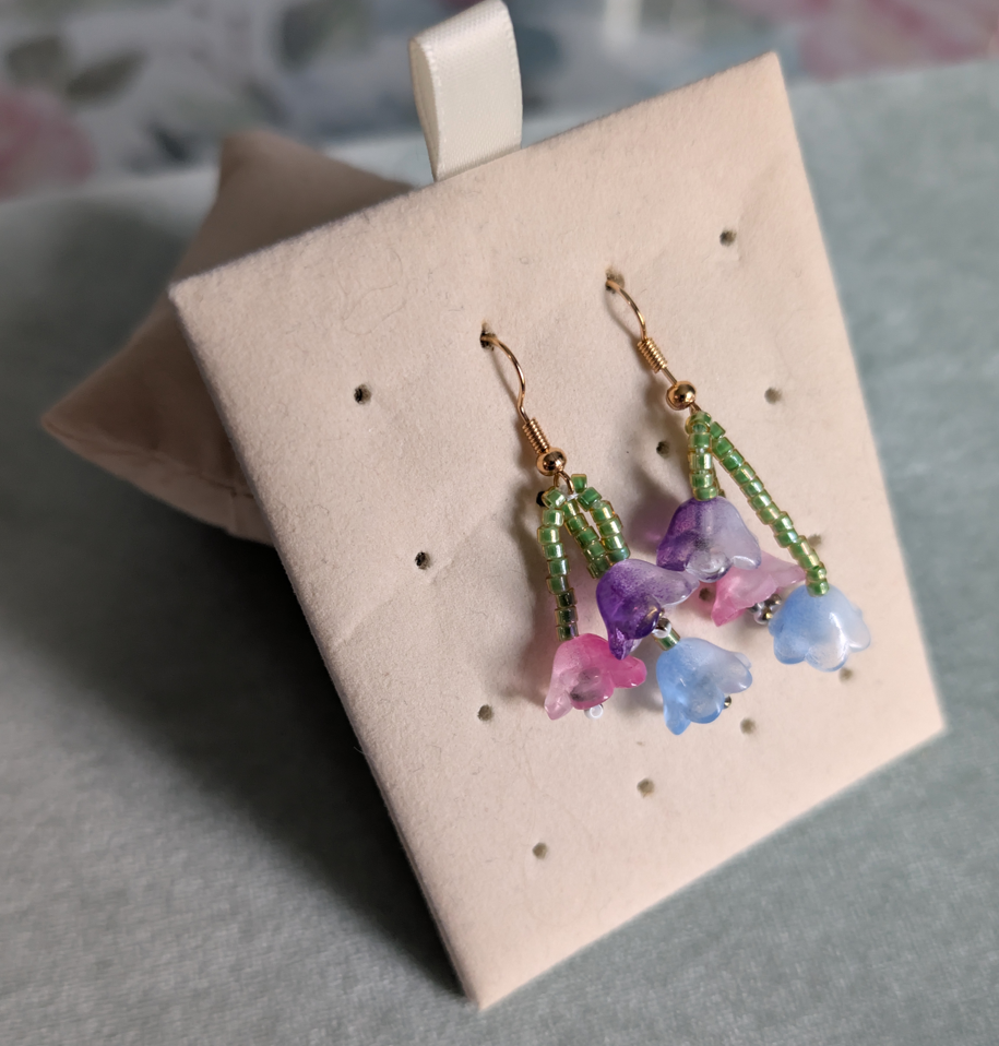 Sugar Blossoms - Violet, Pink and Sky Blue